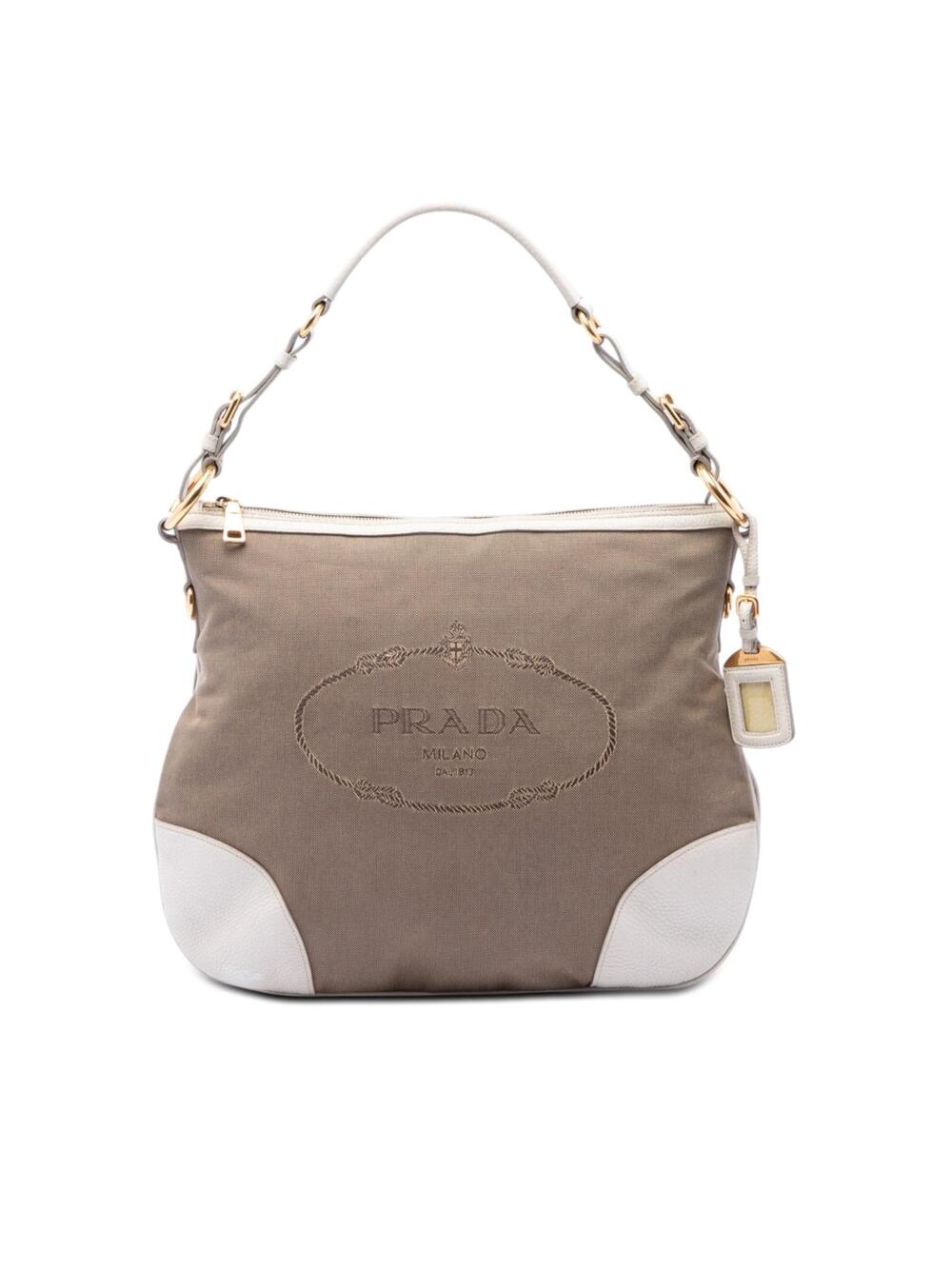 Prada Canvas Canapa Logo Shoulder Bag #291257P59B